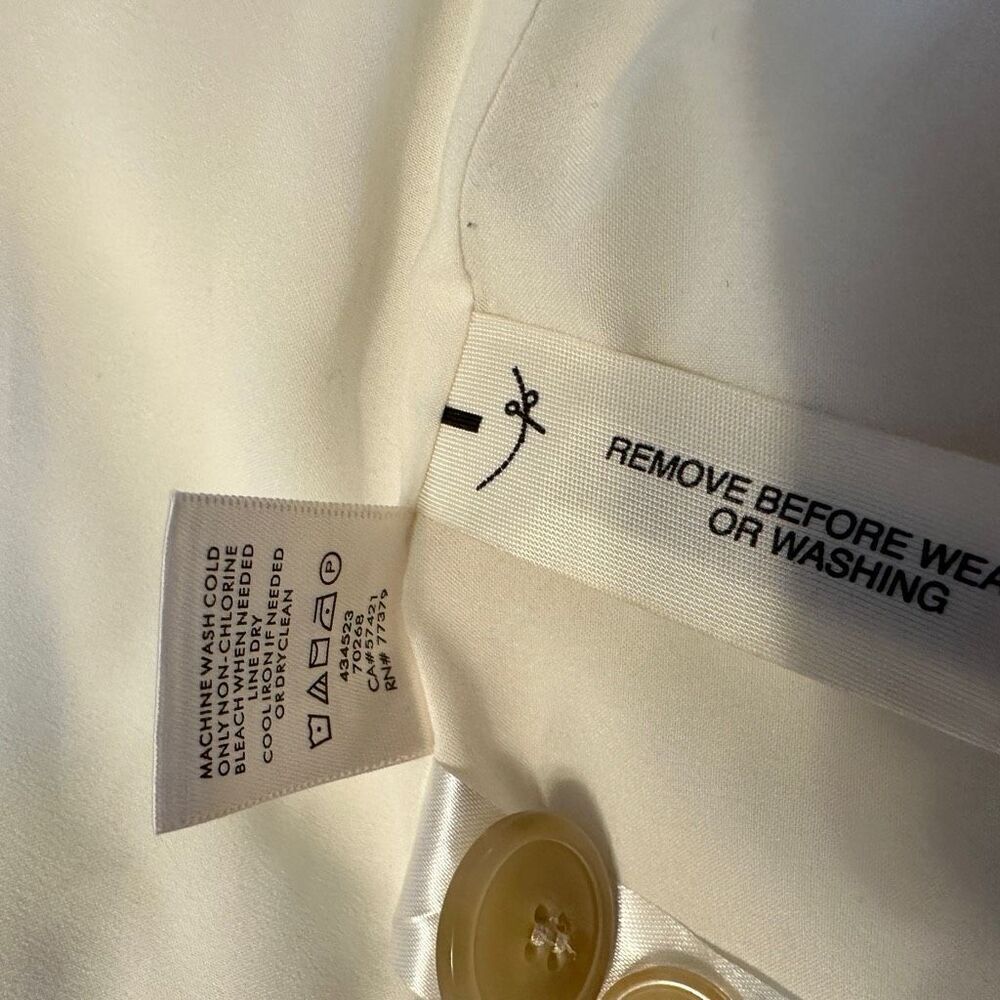 Ann Taylor white linen dress suit- size 4 - Picture 12 of 15
